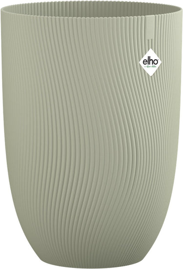 Elho sereh hoog 30 - bloempot voor binnen buiten - 100% gerecycled plastic - ø 29.5 x h 40.5 cm - scandinavisch groen