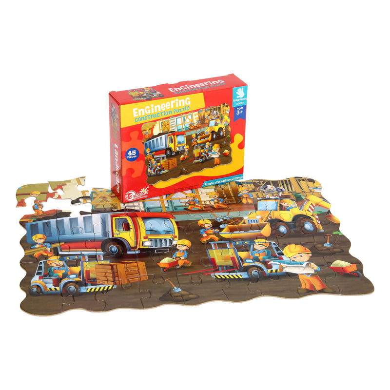 Afbeelding laden in galerijviewer, Vloerpuzzel Op de Bouw 45st.
