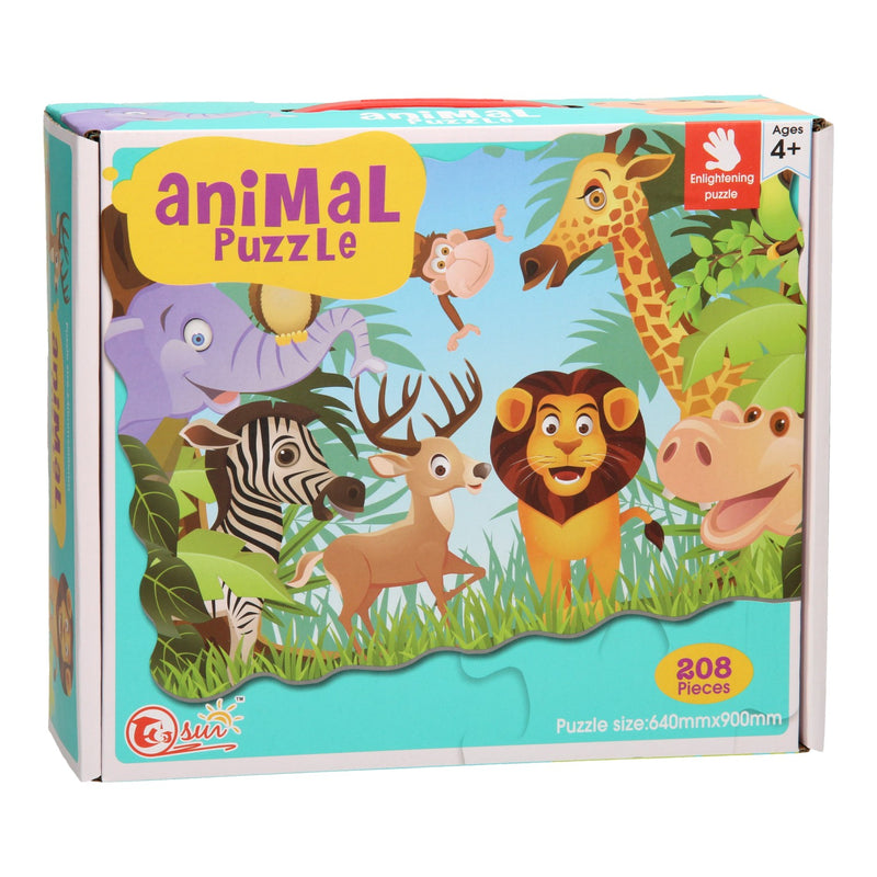 Afbeelding laden in galerijviewer, Vrolijke Dieren Legpuzzel XL 208st.
