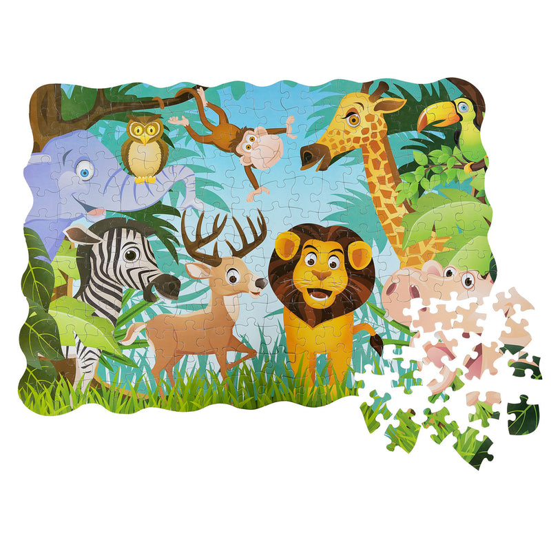 Afbeelding laden in galerijviewer, Vrolijke Dieren Legpuzzel XL 208st.
