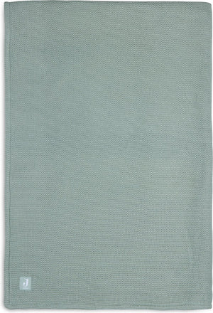 Jollein deken ledikant 100x150cm basic knit forest green fleece