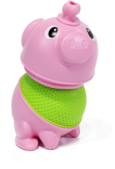 Lalaboom - constructiespeelgoed - educatieve kralen - set dieren kip en varken 6 stuks