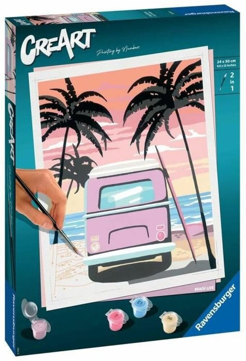 Afbeelding laden in galerijviewer, Ravensburger schilderen op nummer ravensburger creart schilderen op nummer - beach life
