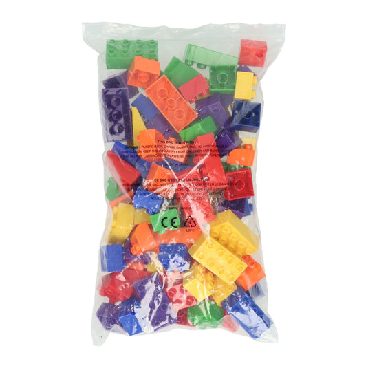 Gekleurde bouwblokjes, 90st.