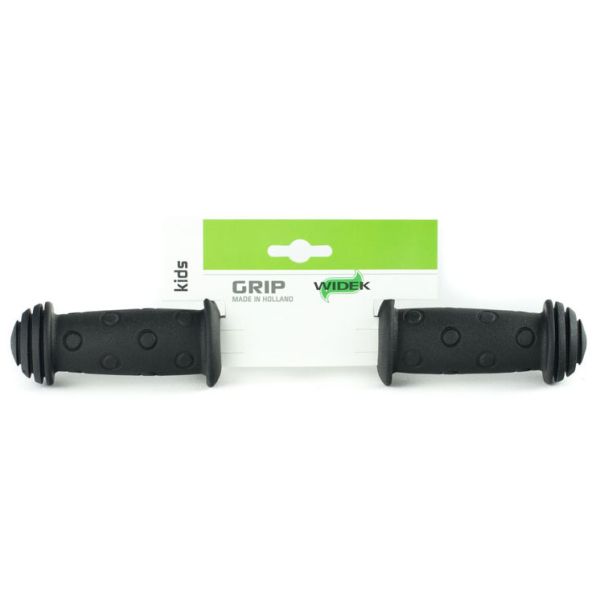 Afbeelding laden in galerijviewer, Widek Kinderfiets Handvat - Basic Zwart, 100mm, Rubber
