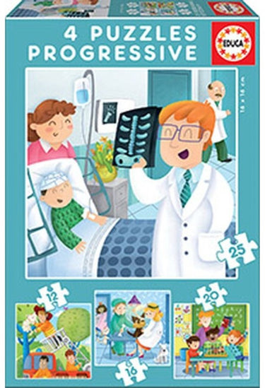 Educa - puzzels - beroepen -12,16,20 25 stukjes