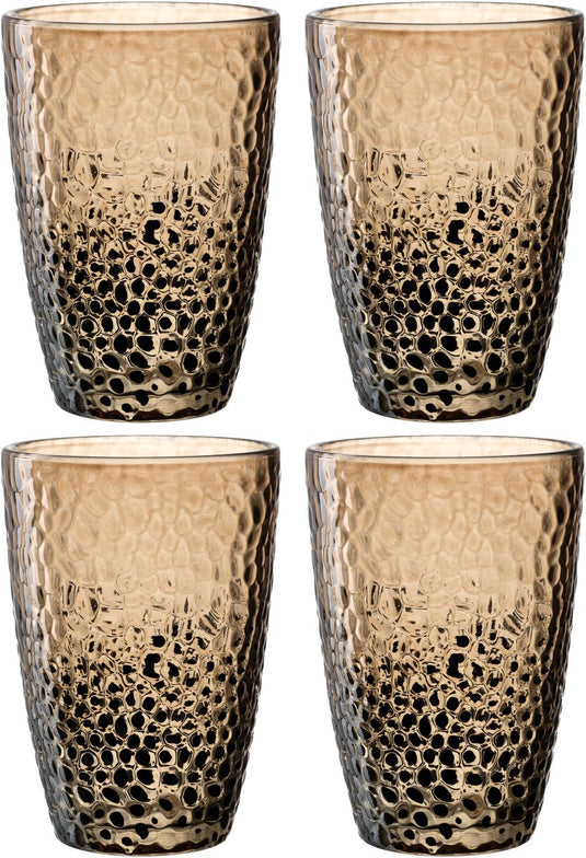 Leonardo matera longdrinkglas 340ml zand - set 4