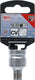 Bgs technic bit adapter with retaining ball square 1 2 to hex 1 4