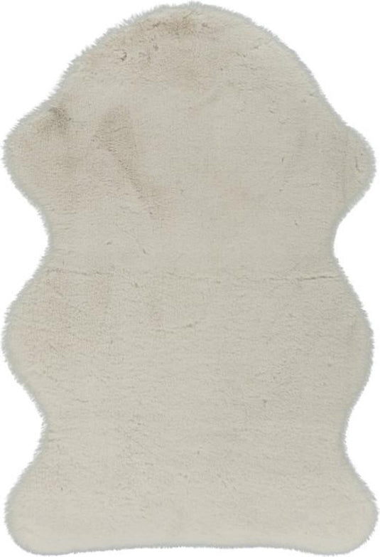 Lalee cosy - vloerkleed - superzacht - hoogpolig - anti-slip - imitatievacht - fluffy vacht - 60x90cm ivoor gebroken wit