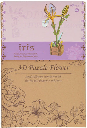 Lobbes speelgoed bv houten 3d bouwpakket iris - 60dlg.
