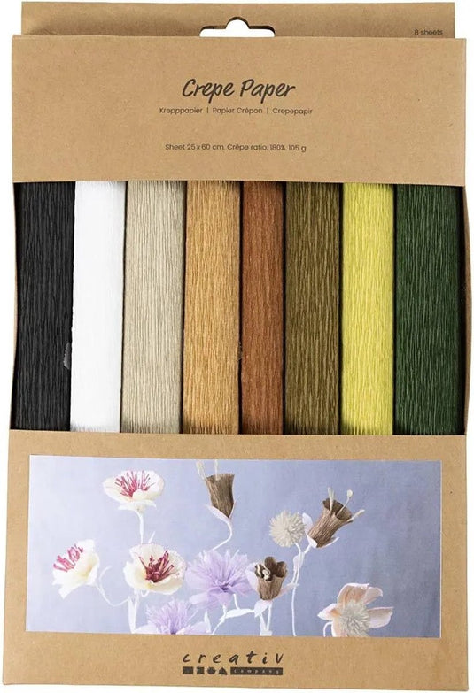 Creativ company crêpepapier naturel 8 vel