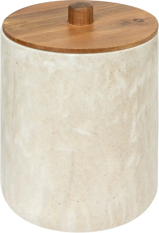 Konges sløjd 5five como afvalemmer met deksel - marmereffect - 5l - beige