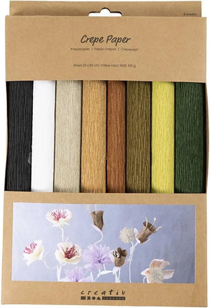Creativ company crêpepapier naturel 8 vel