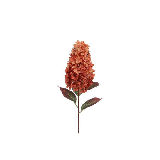 Countryfield kunstbloem aletta paniculata hydrangea oranje 14x23x83cm