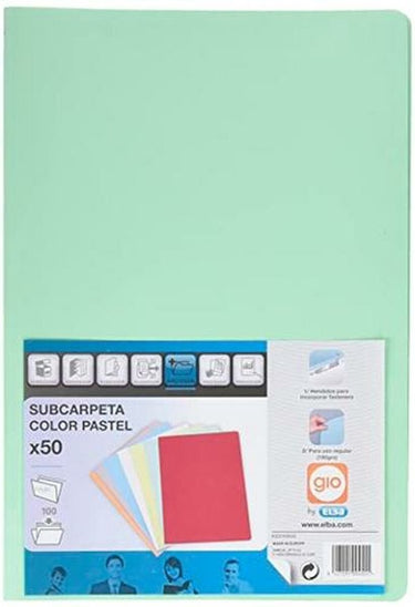 Elba subfolder gio din a4 lichtgroen (50 stuks)