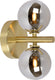 Lucide tycho - wandlamp - 2xg9 - mat goud messing