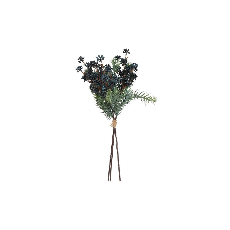 Afbeelding laden in galerijviewer, Countryfield kunsttak hedera bes blauw groen 46xh23cm
