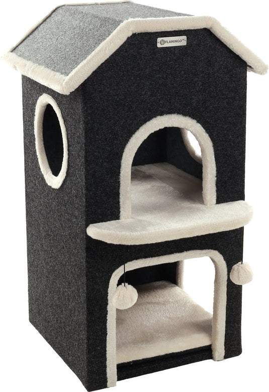 Flamingo krabton nordic villa zwart - zwart - 48.5 x 51.5 x 80.5 cm