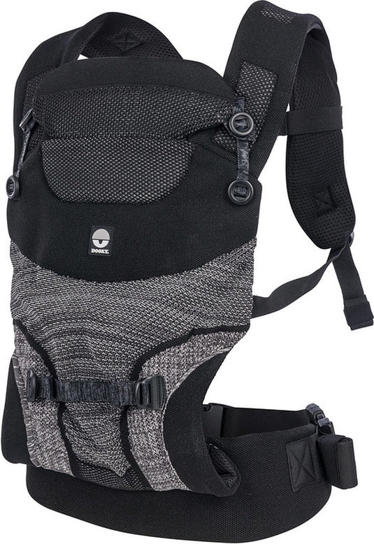 Dooky draagzak baby - baby carrier terra nova black - kinderdrager - draagzak peuter en baby 3,5-15 kg - ergonomische m-positie - rugdrager - verstelbaar en ademend - draagzakken - babydraagzak