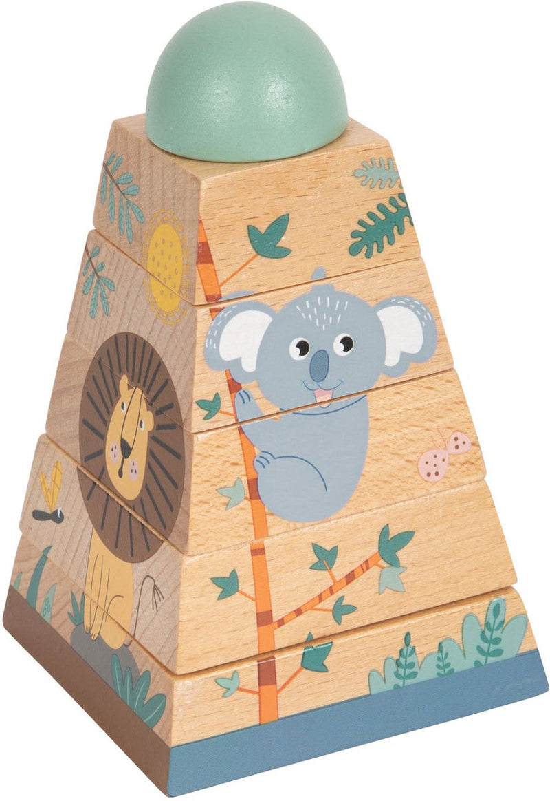 Afbeelding laden in galerijviewer, Small foot - stapeltoren safari, 6dlg.
