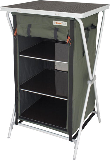 Eurotrail campingkast aubenas 98 x 60 cm aluminium mdf groen