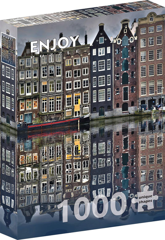 Enjoy puzzle legpuzzel amsterdam grachtenpanden - 1000 stukjes.