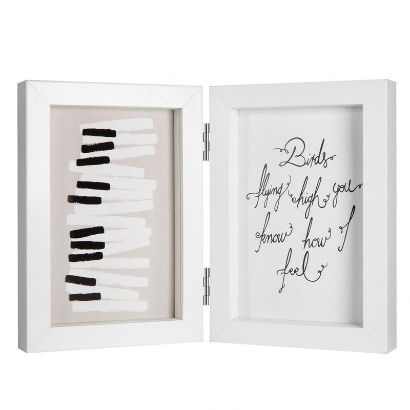 Afbeelding laden in galerijviewer, Henzo fotolijst piano tweeluik 13x18cm wit
