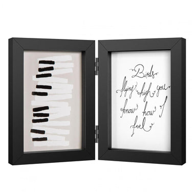 Henzo fotolijst piano tweeluik 13x18cm zwart