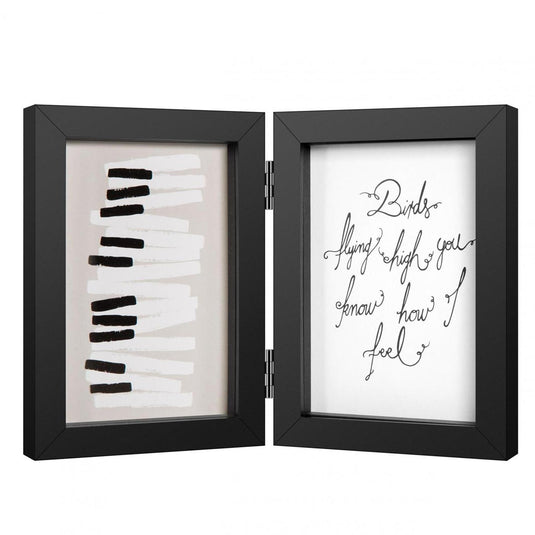 Henzo fotolijst piano tweeluik 13x18cm zwart