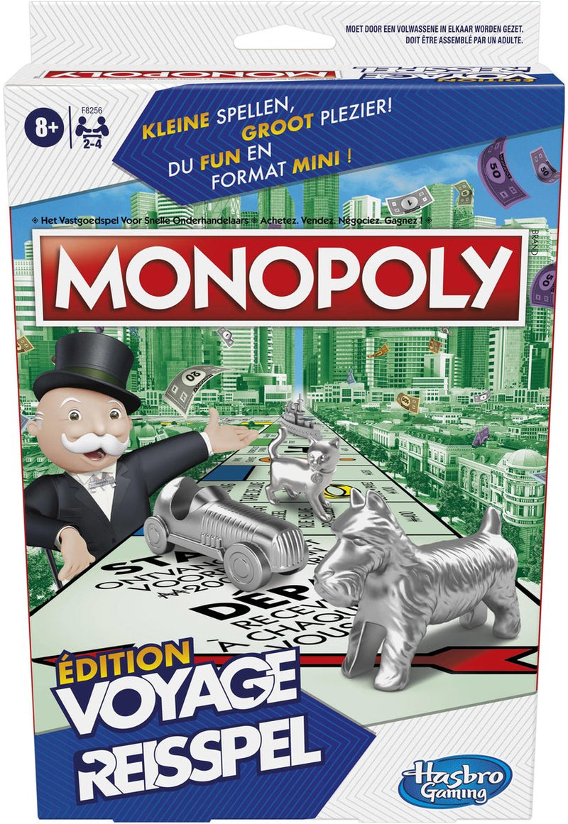 Afbeelding laden in galerijviewer, Hasbro gaming monopoly reisspel 2-4 spelers
