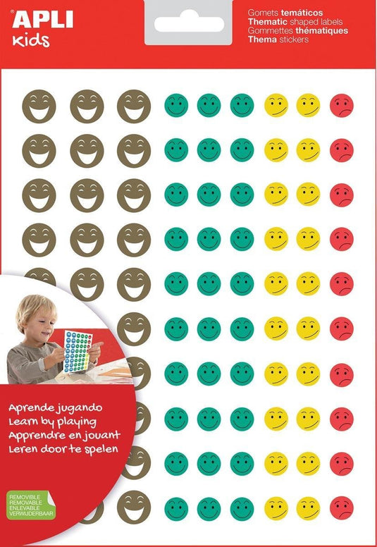 Apli kids beloningsstickers happy smile, blister met 12 vellen