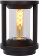 Lucide cadix - sokkellamp - ø 16 cm - 1xe27 - ip65 - zwart