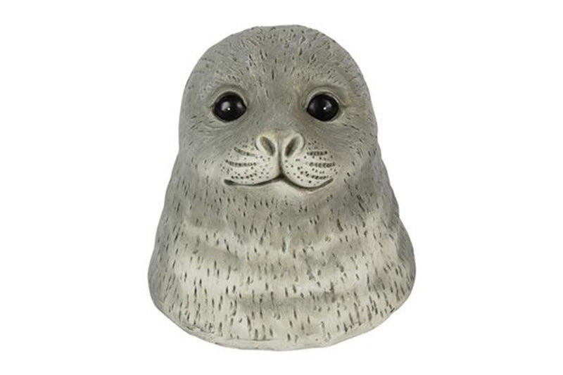 Afbeelding laden in galerijviewer, Countryfield zeehond siebert grijs polystone drijvend 14,5x13,5x13,5cm
