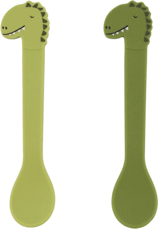 Trixie silicone spoon 2-pack - mr. dino