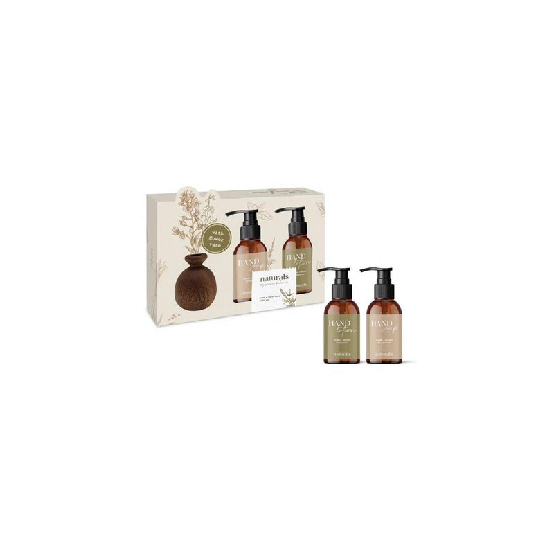 Afbeelding laden in galerijviewer, Naturals bad giftset met vaas
