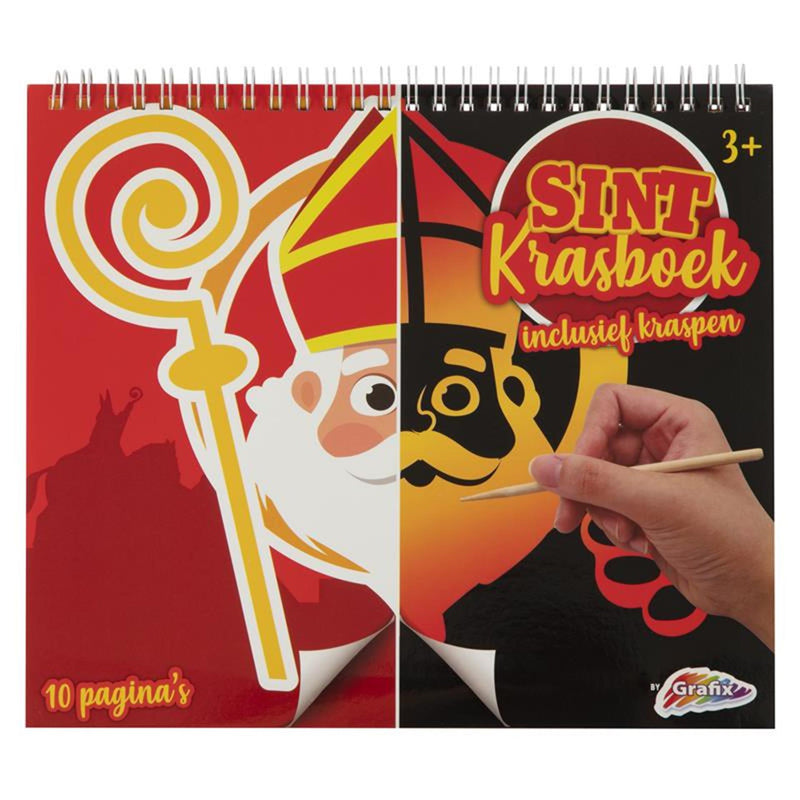 Afbeelding laden in galerijviewer, Grafix sint krasboek maak de tekening af
