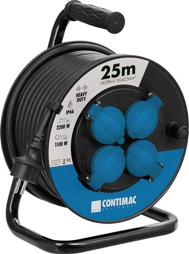 Contimac kabelhaspel 25m h07rn-f 3g 2.5mm schuko