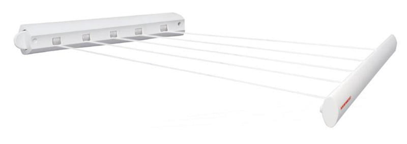 Afbeelding laden in galerijviewer, Leifheit wanddroogrek rollfix 210 longline - 21 m drooglengte - ophangbaar - wit

