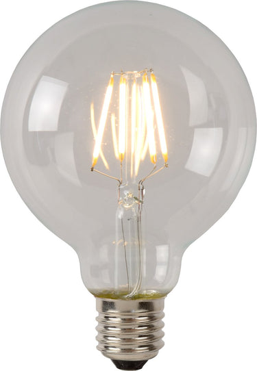 Lucide g80 class a - filament lamp - ø 8 cm - led - e27 - 1x7w 2700k - transparant