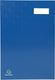 Exacompta handtekenmap voor ft 24 x 35 cm | uit karton overdekt met pvc | 20 indelingen | blauw