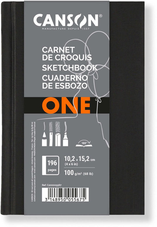 Canson tekenpapier 10,2 x 15,2 cm 100 g m² reliëf zwart 1 stuk