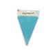Party vlaggenlijn baby blauw | 6 stuks