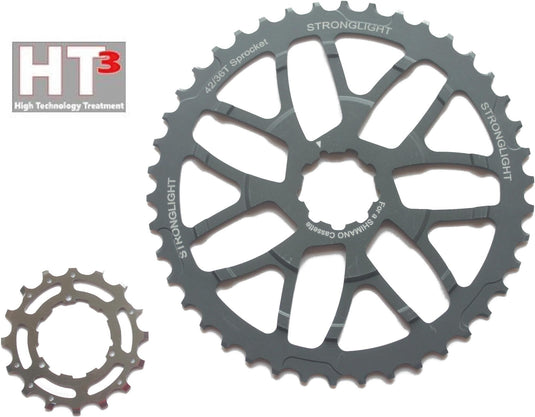 Stronglight ombouwset ht3 mod. 17 conv.kit strongl. ht3 16 40t f.shim.
