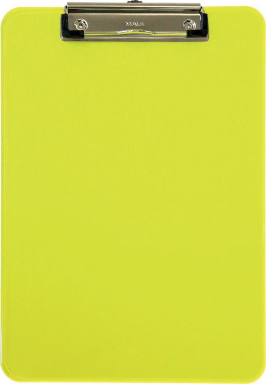 Maul klembord a4 transparant neon geel