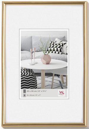 Walther galeria - kunststof lijst - fotoformaat 20x30 cm - metallic goud