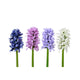 Decoris kunstbloem hyacint polyester ø7xh22cm 4 assorti