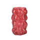 Decoris vaas glas ã˜15x23cm rood aardbei