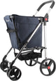 Rolser boodschappentrolley basket tweed - 4 wielen - opvouwbaar - 58 l - marino