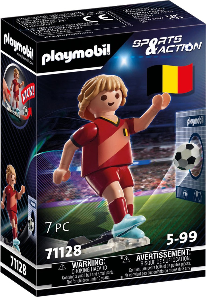 Afbeelding laden in galerijviewer, Playmobil sports action voetballer belgië - 71128
