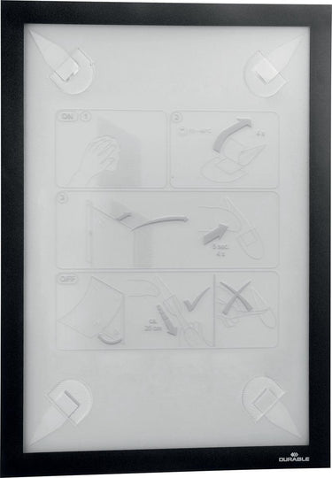 Durable 484301 documenthouder zwart (b x h) 236 mm x 323 mm din a4 staand, din a4 liggend